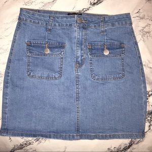 Denim Mini Skirt